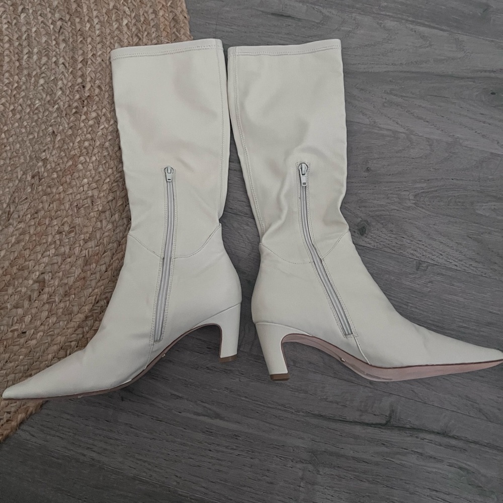 Raye Curve Boot In Bone White - image 5